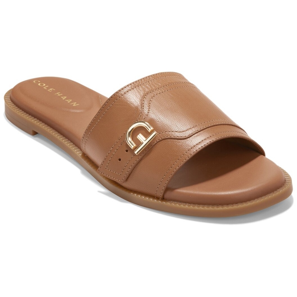 👣COLE HAAN Charlotte Slide Sandal in Pecan Leather